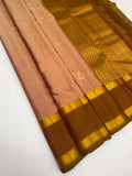 VSM445 - dual onion color body, dual green color pallu , blouse.