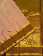 VSM445 - dual onion color body, dual green color pallu , blouse.