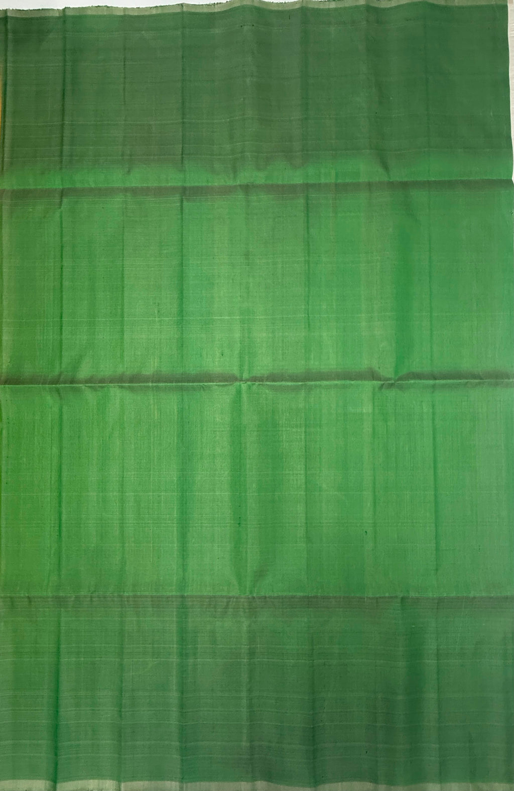 VSP739 - mustard color body , green color pallu , blouse - Pure silk saree