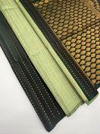 VSD176 - bottle with light green color body , color pallu,blouse - Pure silk saree