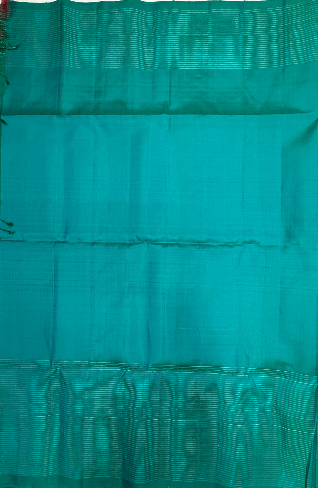VSF1132 - peacock blue color body , pallu,blouse - Pure silk saree