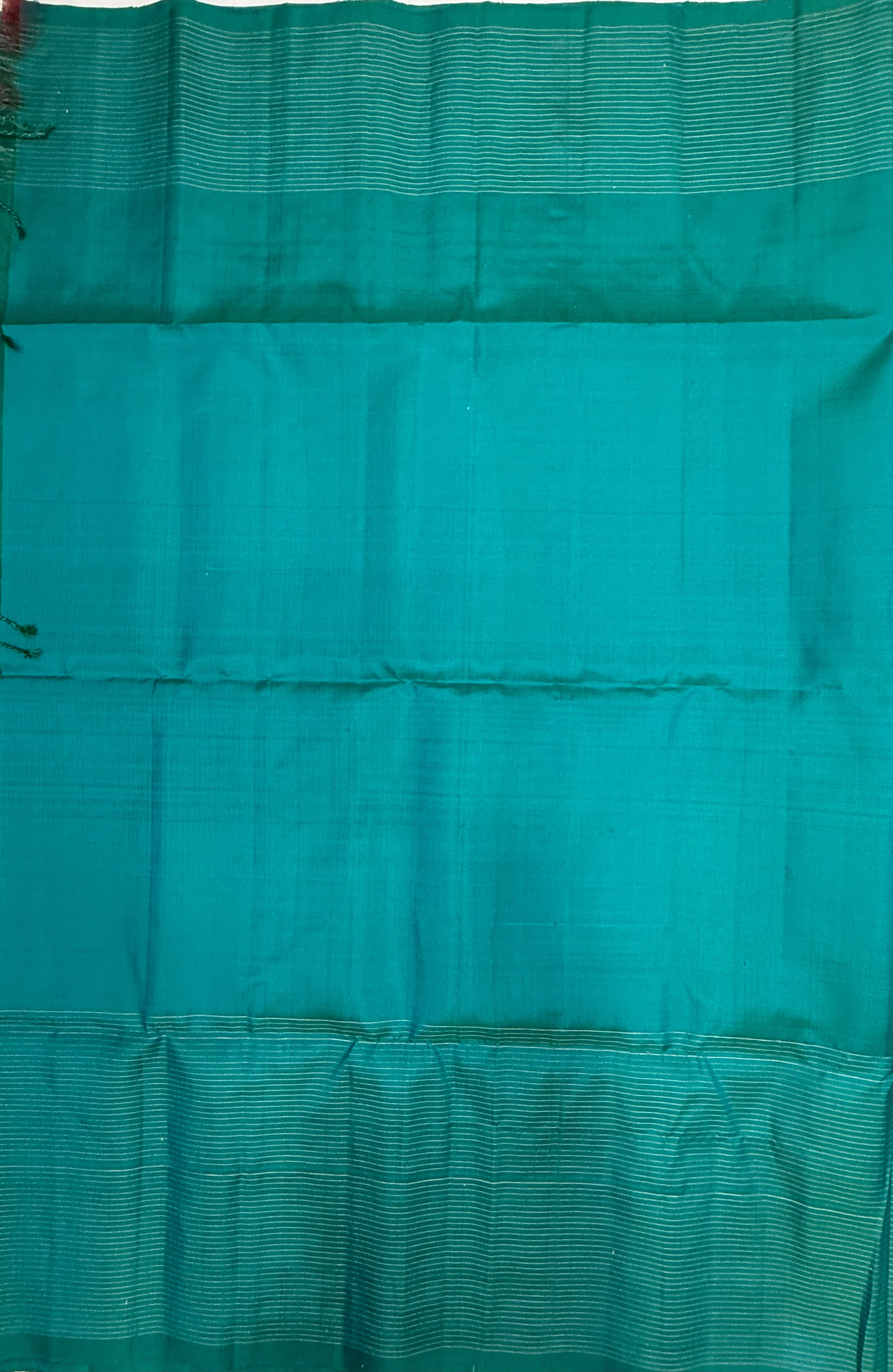 VSF1132 - peacock blue color body , pallu,blouse - Pure silk saree