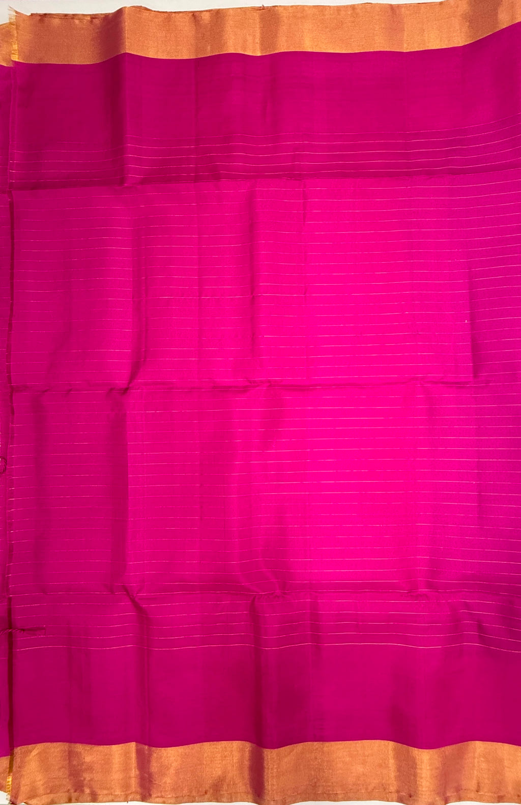 VSF1134 - purple color body , rani pink color pallu,blouse - Pure silk saree