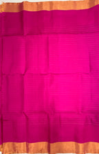 VSF1134 - purple color body , rani pink color pallu,blouse - Pure silk saree