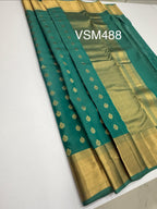 VSM488 - pastel blue color body , color pallu , blouse&nbsp;