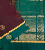 VSSC97 - purple color body , peacock green color pallu , blouse.