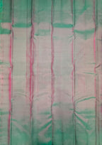 VSM494 - rani pink color body , dual blue color pallu , blouse