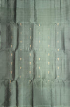 VST311 - ink blue color body , pastel green color pallu,blouse - Pure silk saree