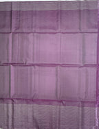 VST314 - dark purple color body , pallu,blouse - Pure silk saree