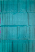 VST308 - violet color body , peacock green color pallu,blouse - Pure silk saree