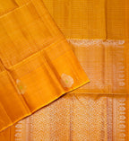 VSF1142 - red with yellow color body , pallu,blouse - Pure silk saree