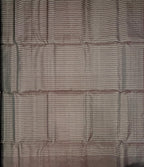 VSF1143 - dark brown color body , pallu,blouse - Pure silk saree