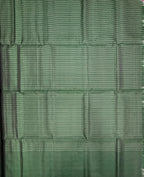 VSF1144 - bottle green color body , pallu,blouse - Pure silk saree