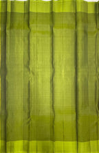 VSOH479 - maroon color body , olive green color pallu , blouse - Pure silk saree