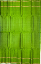 VSCB665 - ink blue color body , green color pallu , blouse - Pure silk saree