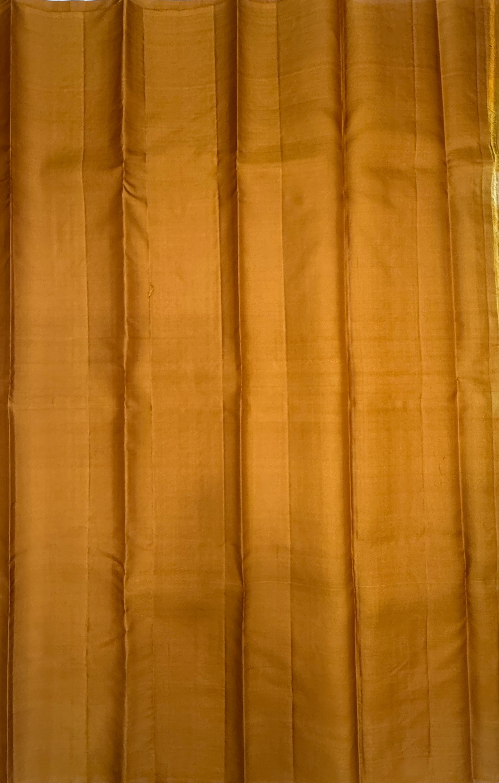 VSCB686 - dual yellow color body , dark mustard color pallu , blouse - Pure silk saree