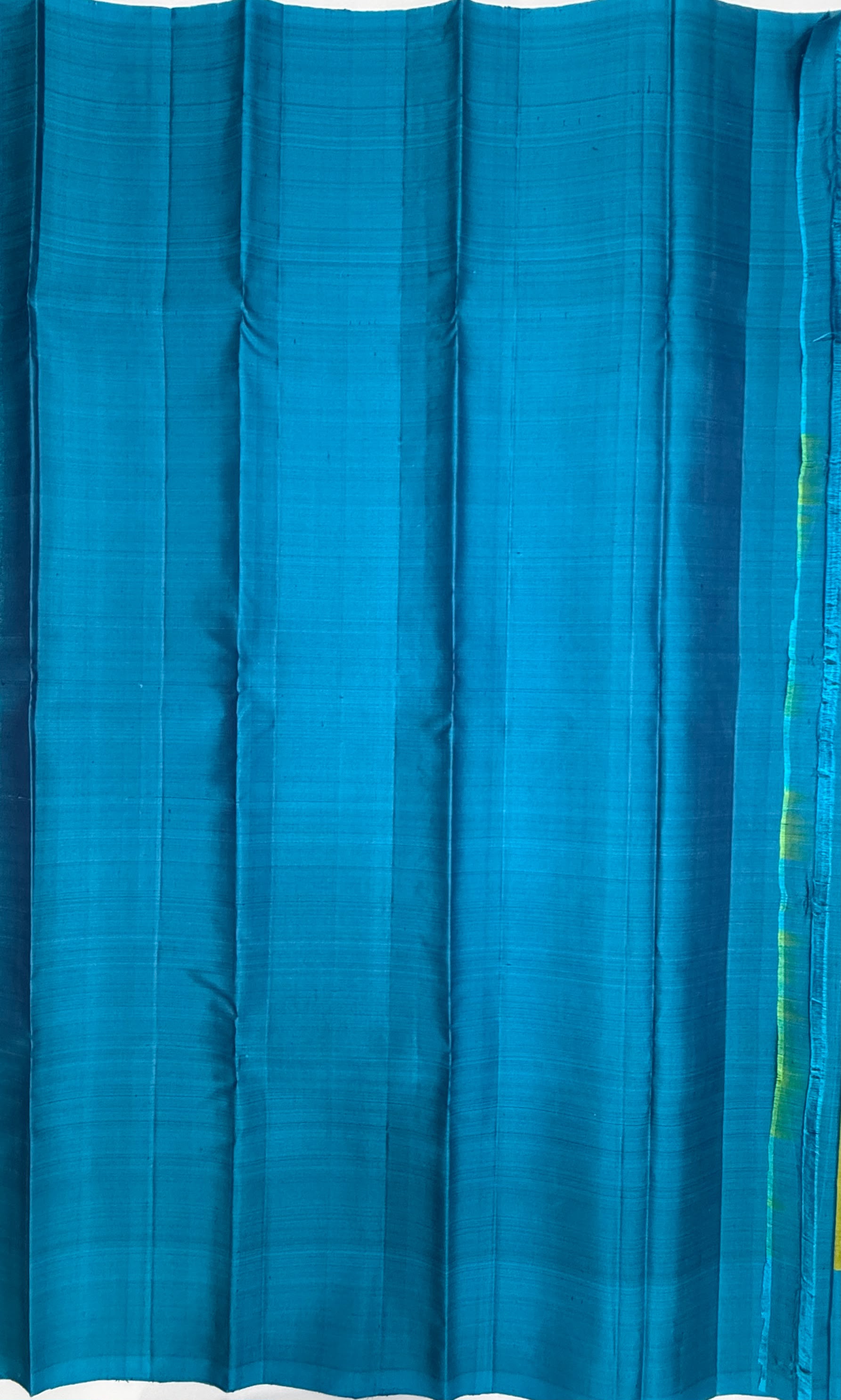 VSCB693 - dual green color body , royal blue color pallu , blouse - Pure silk saree