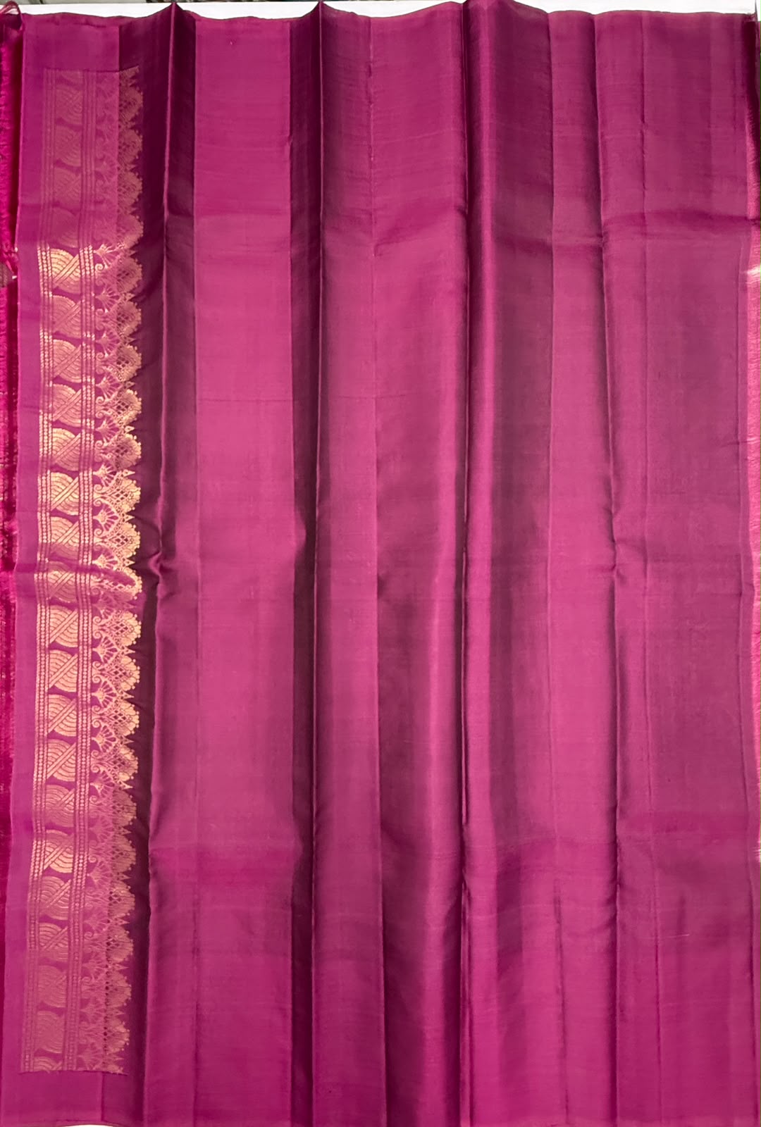 VSCB696 - grey color body , purple color pallu , blouse - Pure silk saree