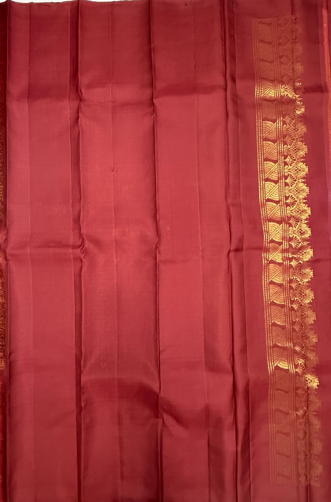VSCB698 - mustard with maroon color body , maroon color pallu , blouse - Pure silk saree