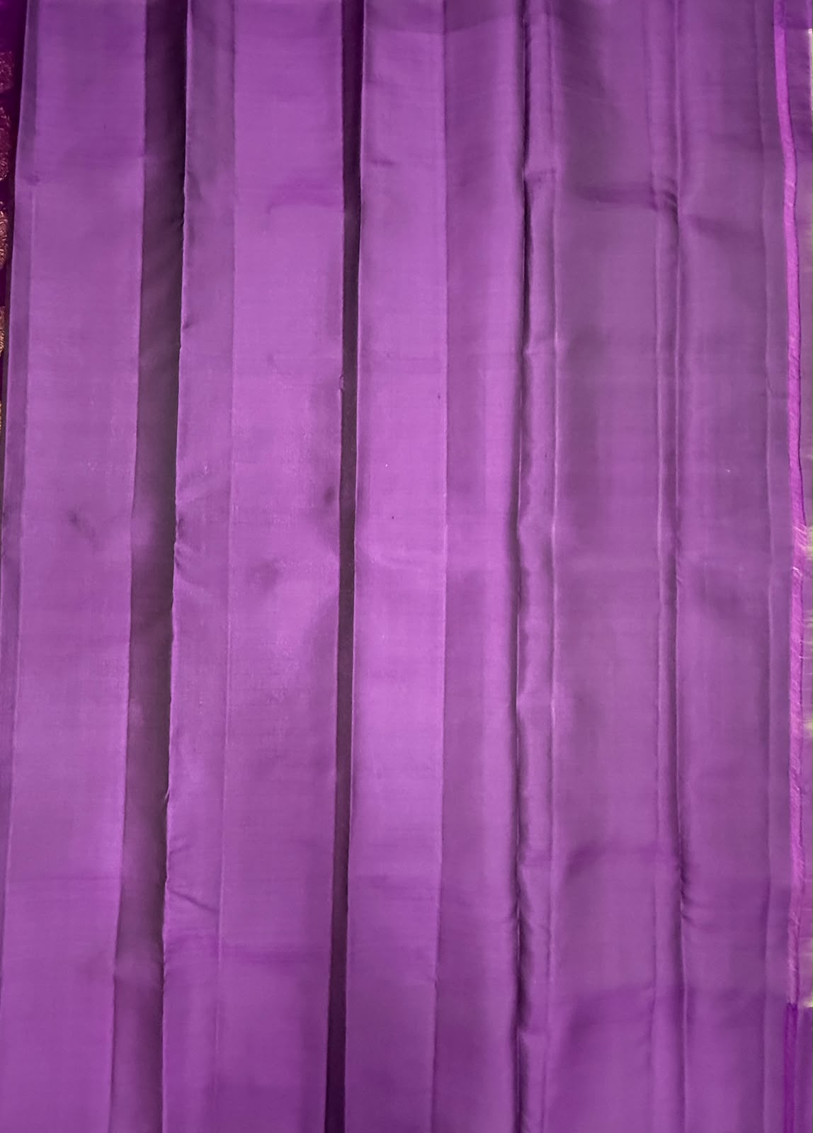 VSCB699 - dark grey color body , violet color pallu , blouse - Pure silk saree