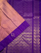 VSCB700 - onion with violet color body , violet color pallu , blouse - Pure silk saree