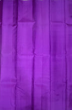 VSCB701 - grey with violet color body , violet color pallu , blouse - Pure silk saree