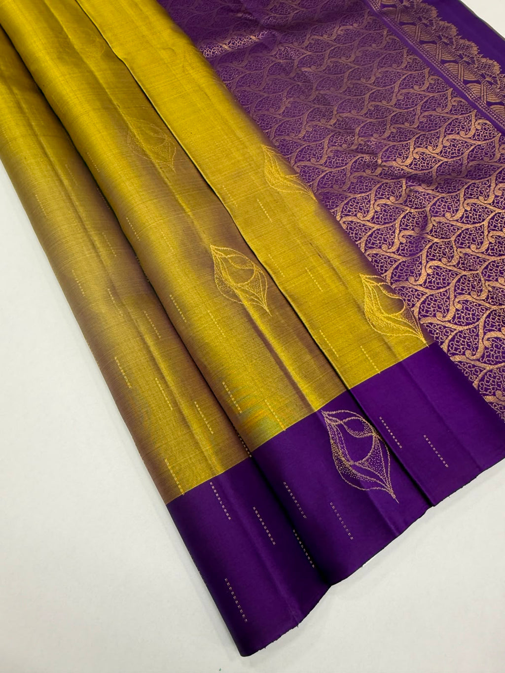 VSCB701 - grey with violet color body , violet color pallu , blouse - Pure silk saree