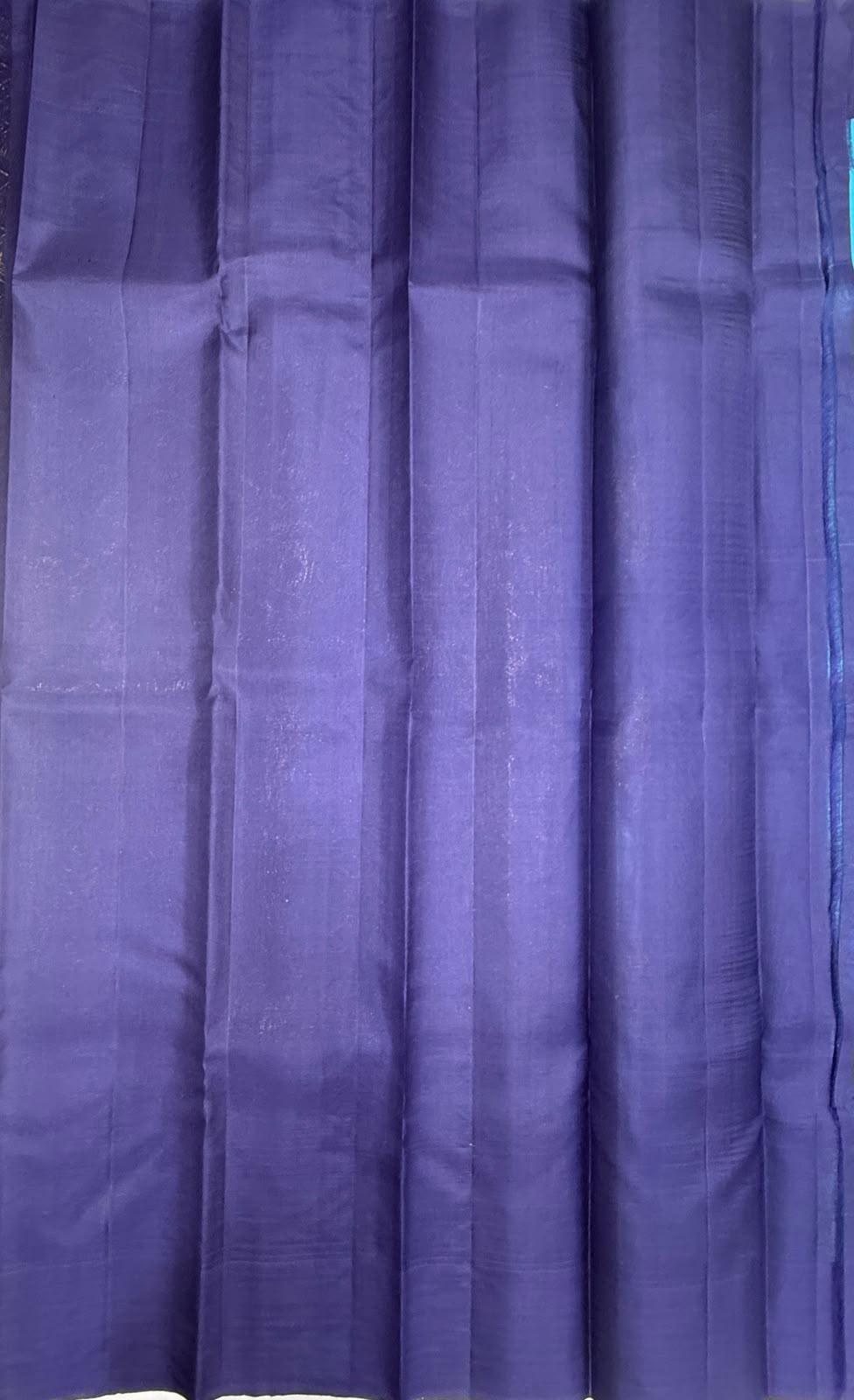 VSCB703 - blue color body , navy blue color pallu , blouse - Pure silk saree