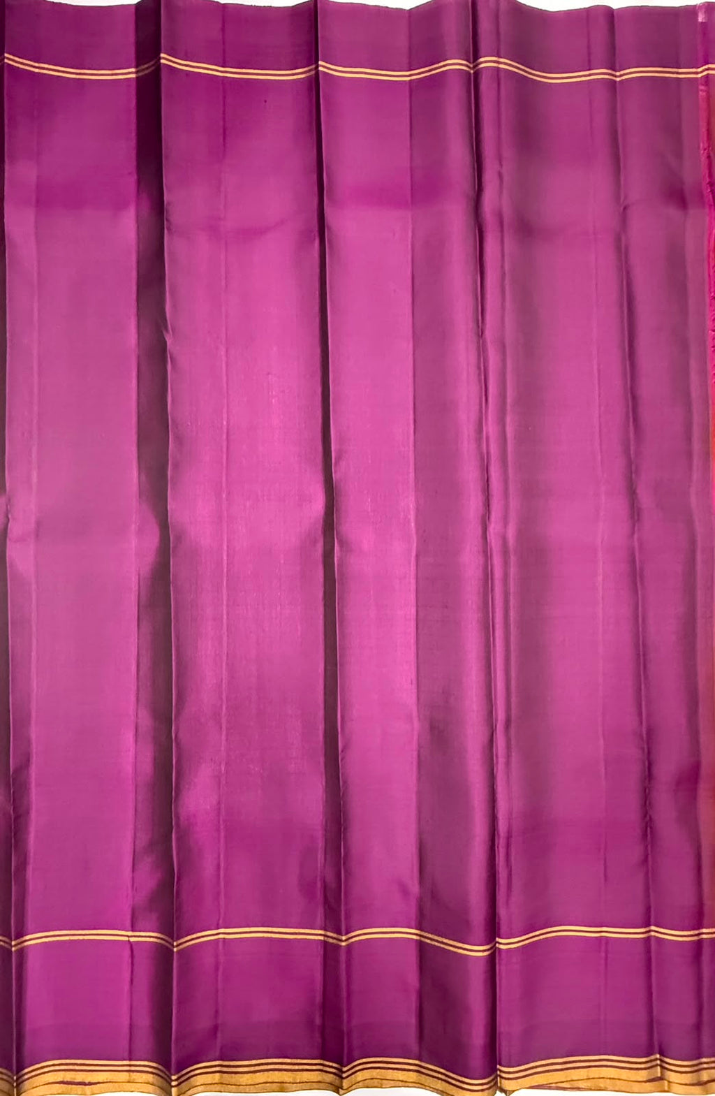 VSCB705 - dark rust color body , purple color pallu , blouse - Pure silk saree