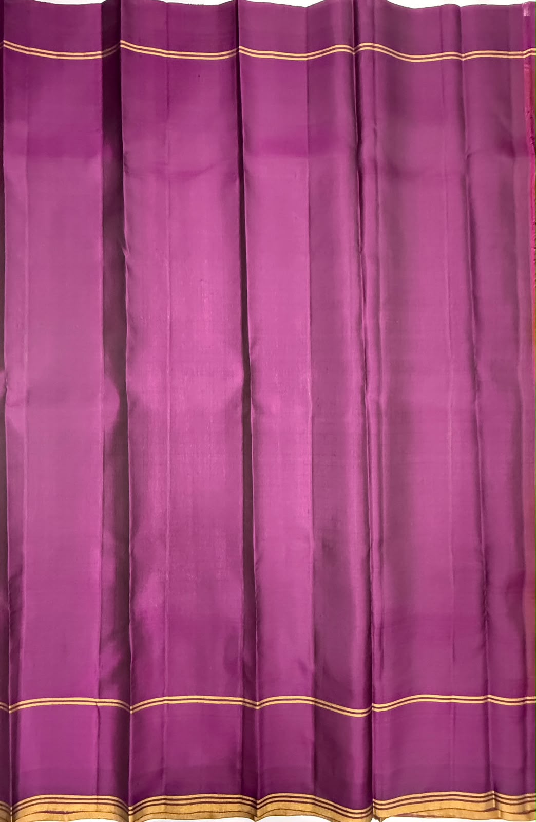 VSCB705 - dark rust color body , purple color pallu , blouse - Pure silk saree