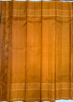 VSF1146 - dark green color body , mustard color pallu,blouse - Pure silk saree