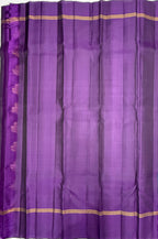 VSF1153 - peacock green color body , violet color pallu,blouse - Pure silk saree