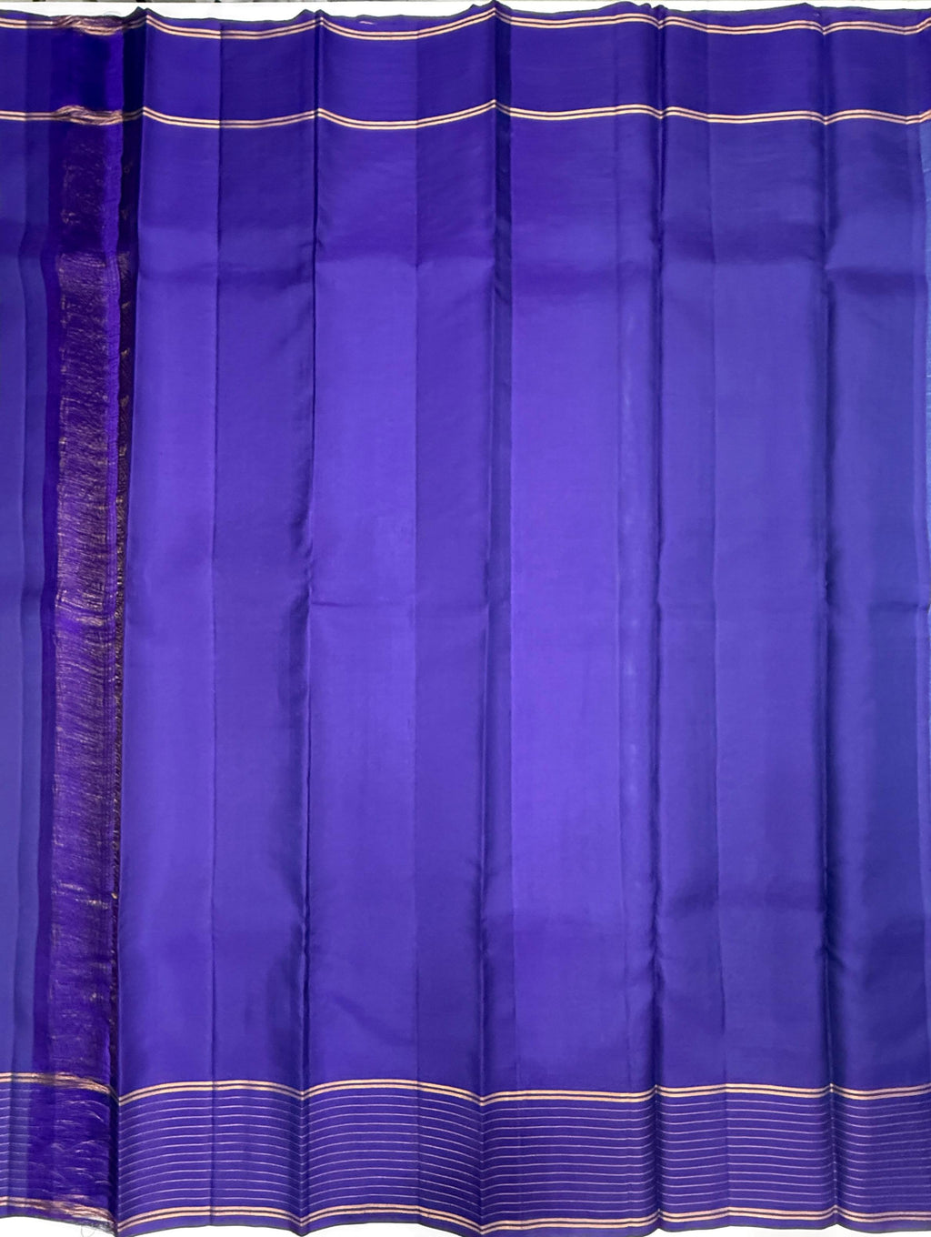 VSF1160 - dual blue color body , violet color pallu,blouse - Pure silk saree
