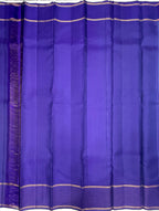 VSF1160 - dual blue color body , violet color pallu,blouse - Pure silk saree