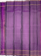 VSF1165 - honey brown color body , dark purple color pallu,blouse - Pure silk saree