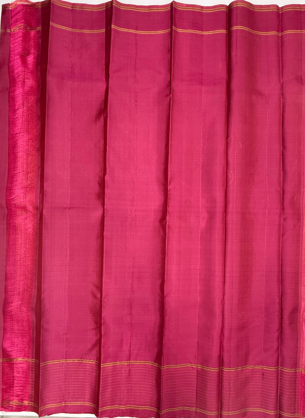 VSF1168 - green with maroon color body , pink color pallu,blouse - Pure silk saree