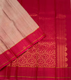 VSF1169 - light onion pink color body , dark pink color pallu,blouse - Pure silk saree