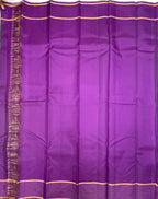 VSF1173 - dark green color body , violet color pallu,blouse - Pure silk saree