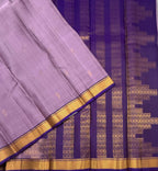 VSF1181 - lavender color body , violet color pallu,blouse - Pure silk saree