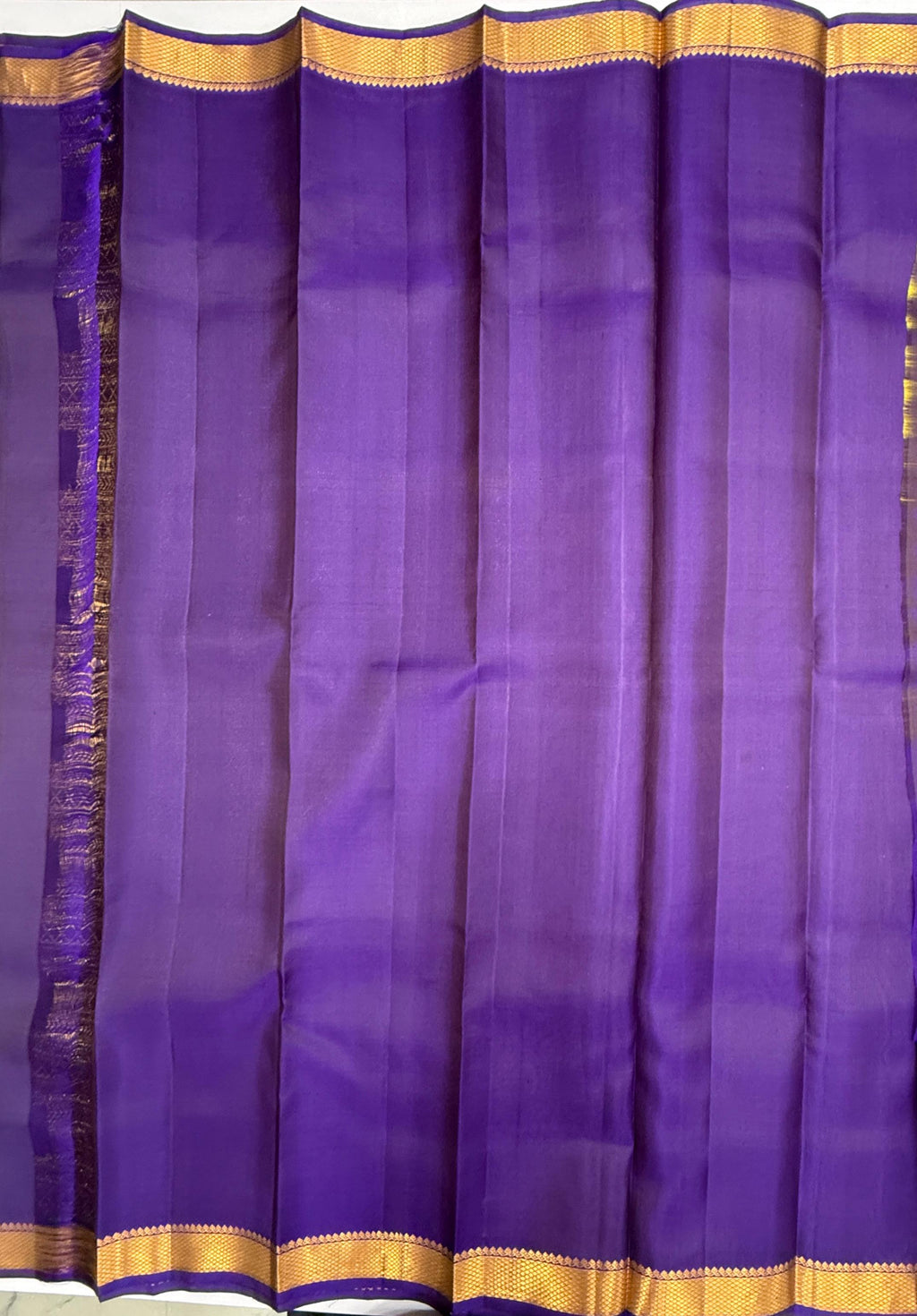VSF1181 - lavender color body , violet color pallu,blouse - Pure silk saree