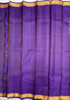 VSF1181 - lavender color body , violet color pallu,blouse - Pure silk saree