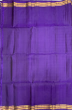 VSF1188 - violet color body , pallu,blouse - Pure silk saree