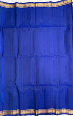 VSF1190 - ink blue color body , pallu,blouse - Pure silk saree