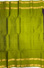 VSF1199 - violet color body , leaf green color pallu,blouse - Pure silk saree