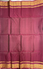 VSF1201 - blue color body , purple color pallu,blouse - Pure silk saree