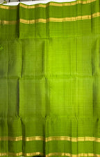 VSF1206 - violet color body , leaf green color pallu,blouse - Pure silk saree