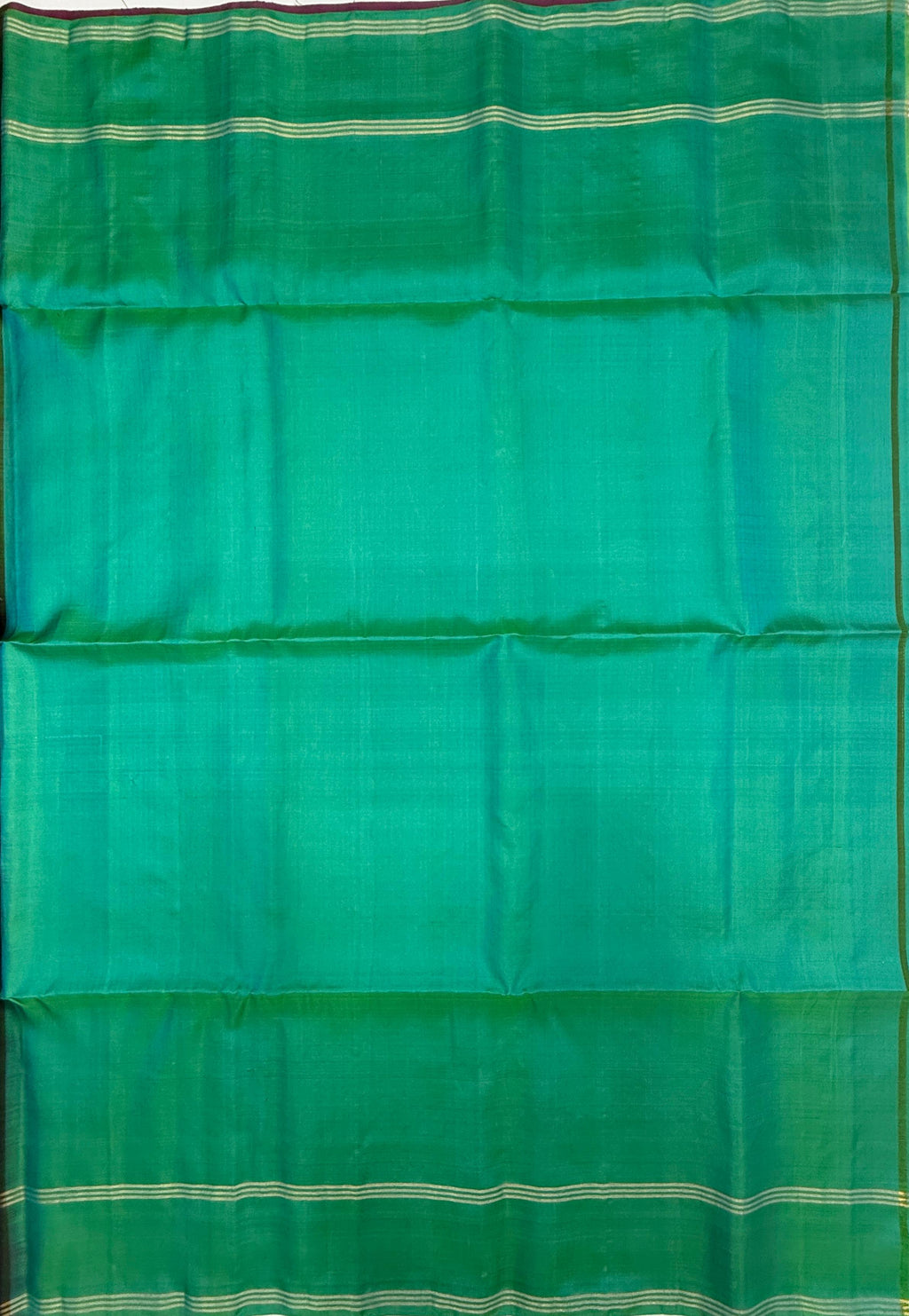 VSF1209 - purple color body , bluish green color pallu,blouse - Pure silk saree