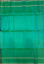VSF1209 - purple color body , bluish green color pallu,blouse - Pure silk saree