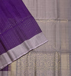 VSF1211 - violet color body , pastel lavender color pallu,blouse - Pure silk saree