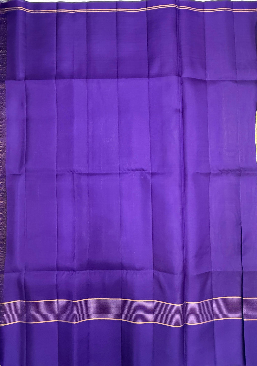 VSF1214 - yellow with violet color body , violet color pallu,blouse - Pure silk saree